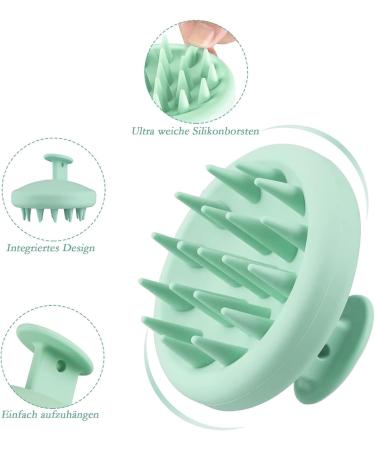 Silicone Shampoo Brush - Scalp Massage Device for Hair Growth & Cleansing - Buy Online on GoSupps.com