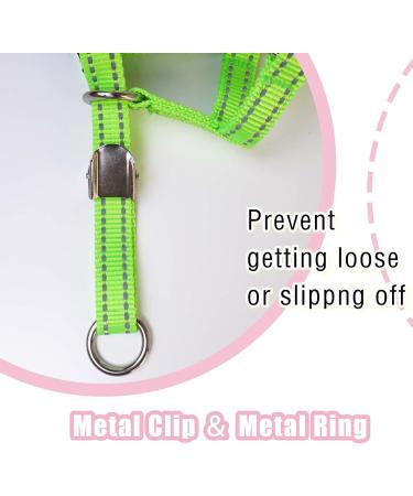 OHVEECA Dog Head Collar to Prevent Pulling Adjustable Soft Fabric Padded Dog Head Harness with Reflective Strap Dog Head Halter for Training Guide(M Green) - Buy Online on GoSupps.com