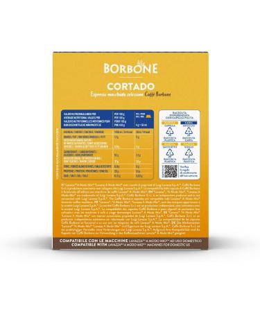 Bourbon Coffee 96 Caffe Borbone Capsules Compatible with Lavazza a Modo Mio Cortado Espresso Macchiato L Emporio del Caff  - Buy Online on GoSupps.com