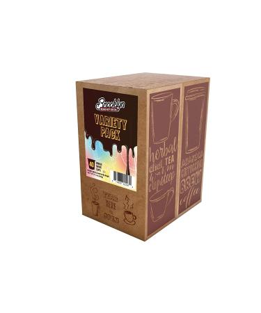 Brooklyn Beans Hot Chocolate Variety Pack Pods - 40 Count - Compatible with 2.0 K-Cup Brewers - Assorted Hot Chocolate - 1 Pack - Buy Online on GoSupps.com