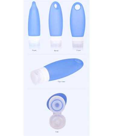 FantasyDay 4 Pack Silicone Travel Set - TSA Approved BPA-Free Containers for Shampoo Cream & Body Care - Portable Travel Accessories - Buy Online on GoSupps.com