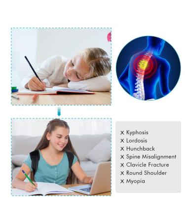 Yosoo Health Gear Kids Posture Corrector - Spinal Support Brace for Improved Posture and Pain Relief - Size L (Waist 32-42) - Buy Online on GoSupps.com
