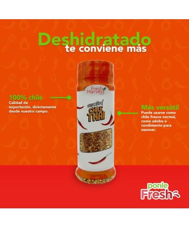Fresh Harvest ground Thai chilli 50g/ Chile Thai molido picoso. Hot - Buy Online on GoSupps.com