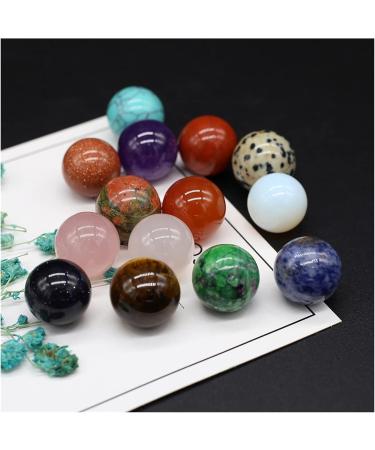 Natural Crystal Rough 16mm Round Natural Crystal Quartz Transfer Ball Polished Gemstone Beads Specimen DIY Jewelry Home Natural Stone (Color : Red Stone Size : 1PC) - Buy Online on GoSupps.com
