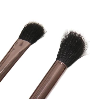 Portable 6-Piece Black Makeup Brush Set with Mirror - Foundation Powder & Shadow Blending - Buy Online on GoSupps.com