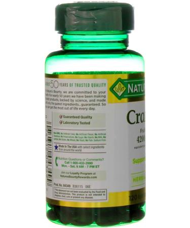 Nature's Bounty Cranberry Fruit 4200mg with Vitamin C - 120 Softgels - Buy Online on GoSupps.com