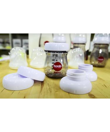 Joovy Boob Baby Bottles | Durable Medical-Grade PPSU | CleanFlow Vent Technology | Prevent Nipple Collapse & Colic | 5oz 3pk Gray - Buy Online on GoSupps.com