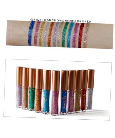 Balacoo Color Eyeliner Liquid Glitter Eyeshadow Glow Liquid Eyeliner Eye Shadow Cosmetic Flash Miss 1 count (Pack of 1) 04