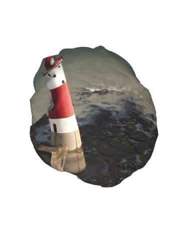 Lighthouse in Water Printed Shower Cap - Waterproof Bath Cap for Women - Fits All Head Sizes and Hair Textures - Buy Online on GoSupps.com