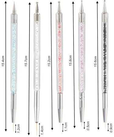 Smukdoo Nail Art Liner Brushes 5pcs Set | Double-Ended Dotting Tools for Manicure | Nail Art Drawing Drill Brush Pen - Buy Online on GoSupps.com