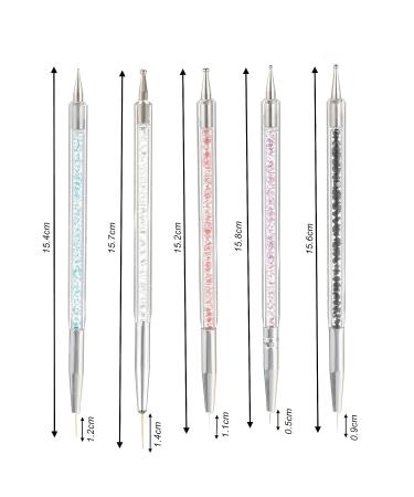 Nail Art Liner Brushes 5 Pcs Set | Double Ended Dotting Tools for Manicure | Drawing Nails Brush Pen - Buy Online on GoSupps.com