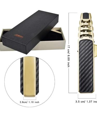 Jet Torch Butane Lighter Windproof Blue Flame Lighter Windproof Refillable Butane Lighter Adjustable Flame Lighter for Cigars Grill BBQ Candles Gifts.(A) - Buy Online on GoSupps.com