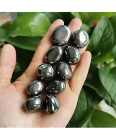 10pcs Natural Hematite Stone Crystal Tumbled Stones Chakra Reiki Balancing - Buy Online on GoSupps.com