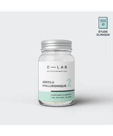 D-LAB Absolute Hyaluronic | 1 Month | Deep Hydration Fills Wrinkles Plump & Radiant Skin | Vegan - Buy Online on GoSupps.com