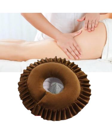 Face Cover Triple Functionality Comfortable Design Versatile Use Easy To Clean Polyester Fiber Material for Travel Home Portable Soft Face Down Pillowcase (Dark Dark Brown - Buy Online on GoSupps.com