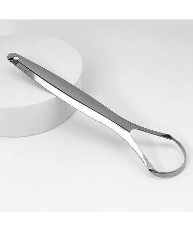 Tartar Removal Tool - Stainless Steel Tongue Scraper for Adults | Portable Non-Slip Handle | Reduce Bad Breath & Freshen Breath - Buy Online on GoSupps.com