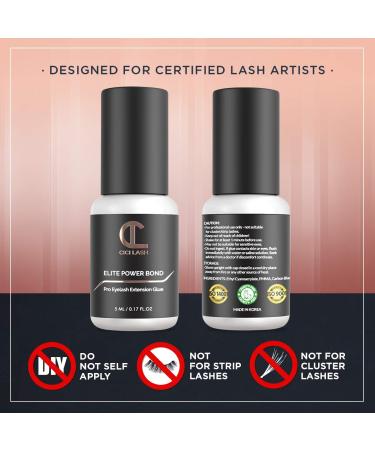 Elite Power Eyelash Extension Glue - 8 Week Retention Fast Drying Latex Free 5ml - Perfect for Professionals - Buy Online on GoSupps.com