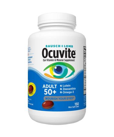 onfipok Eye Vitamin & Mineral Supplement for O-cuvite Adult 50+ Vitamin & Mineral Supplement with Lutein, Zeaxanthin, and Omega-3, Soft Gels