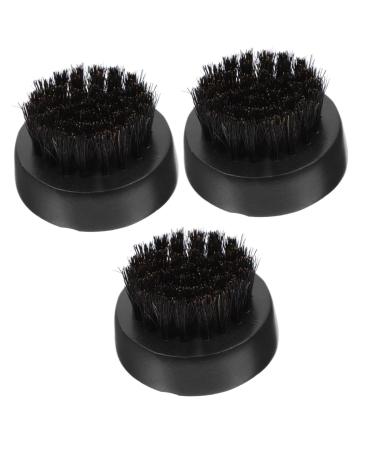 Frcolor 3st hairbrush men Bart men clean the beard brush tool for shaping the beard care brush brush to clean brushing to clean bristle hair man male accessories blackx3stk 5.5x5.5cmx3pcs