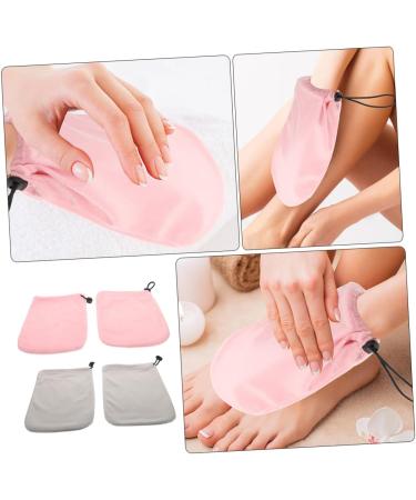 minkissy 2 Pairs Wax Thermal Insulation Gloves Kerotherapy Hand Cover Cracked Heel Socks Spa Wax Warmer Hand Moisturizer Gloves Hand Treatment Mitt Plush Keep Warm Work French - Buy Online on GoSupps.com