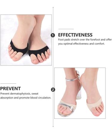 4 Pairs High Heels Forefoot Pads & Sleeves - Comfortable Footies Socks for Women - Buy Online on GoSupps.com