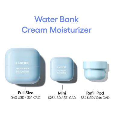 LANEIGE Water Bank Blue Hyaluronic Moisturizer 1.6 Fl Oz | Hydration Squalane Ceramide | Dermatologist-Tested | International Shipping Available - Buy Online on GoSupps.com