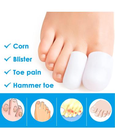 Sumifun Gel Toe Caps - 10 Soft Silicone Caps for Blisters Ingrown Toenails & Toe Protection - Comfortable for All Sizes - Buy Online on GoSupps.com