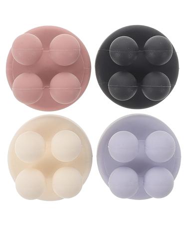 Beatifufu 4pcs Nail- Seamless Hook Towel Hook Bathroom Hooks Wall Mounted Hooks Clothing Hooks