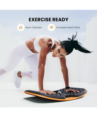 Anti Fatigue Balance Board | Standing Desk Mat | Ergonomic Design | Non-Slip | Wobble Board | Medium - Black - Buy Online on GoSupps.com