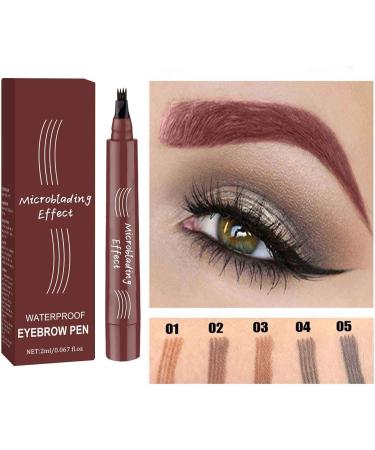 Eyebrow Pencil with 4 Tip for Natural Eyebrow Makeup Eyebrow Long-Lasting Eye Brow Pencils for Women Eyebrow Pen (04) - Buy Online on GoSupps.com