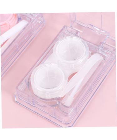 Homsfou 4-Piece Mini Contact Lens Holder Set | Transparent Portable Lens Cases | Cute Colored Lens Containers - Shop Internationally! - Buy Online on GoSupps.com