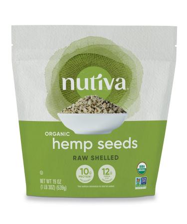 Nutiva Organic Hemp Seed Raw Shelled 19 oz (539 g)
