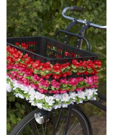 Basil Bike Decoration Flower Garland - Elegant White Floral Accent for Bikes | International Shipping Available - Buy Online on GoSupps.com
