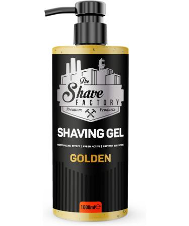 The Shave Factory Non-Irritating Shaving Gel for Men - 1000ml - Moisturizing Formula - Buy Online on GoSupps.com