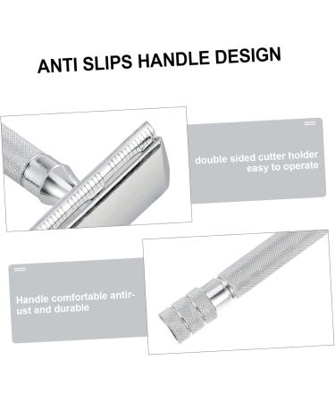 Healeved Manual Safety Razor for Men - Rust-Free Adjustable Double-Edged Razor - White Zinc Head - 1 Pack - Buy Online on GoSupps.com