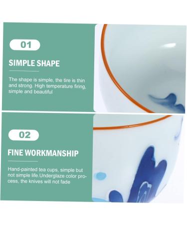 Alipis 6pcs Cup Viscious Fun White Outfits House Party Tea Bowl Hand-Painted Ceramic Tea Ware Fine Mug As Shown 7X7X4.5CM - Buy Online on GoSupps.com