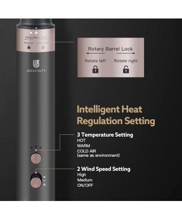 Auto Air Curling Wand & Hair Dryer Set - 1 1/4 Inch Ceramic Ionic Curler for Fast Drying & Stylish Waves - International Shipping Available - Buy Online on GoSupps.com