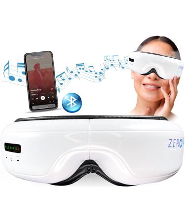 Heated Compression Eye Mask with Music Face Massager Rechargeable Sleep Mask with Warm Compress and Facial Vibration Relaxation and Comfort