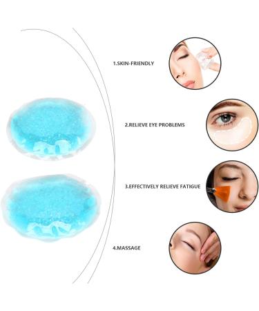  Fockety Fockety Ice Gel Eye Pads for Eye Fatigue Relief Fits Well to the Area for the Prevention of Dark Circles Blue Gel Material 1 Pair - Buy Online on GoSupps.com