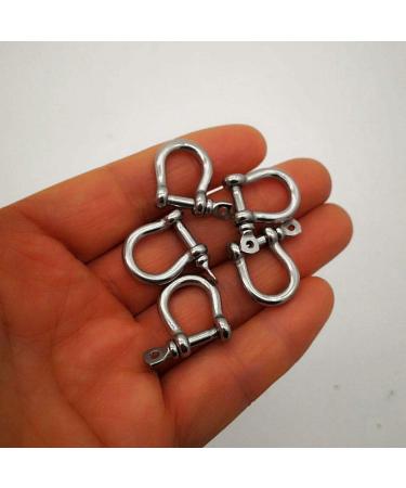 Stainless Steel Bow Shackle 3mm - Silver Color (5 Pack) for Paracord Jewelry & Marine Tackle - Buy Online on GoSupps.com