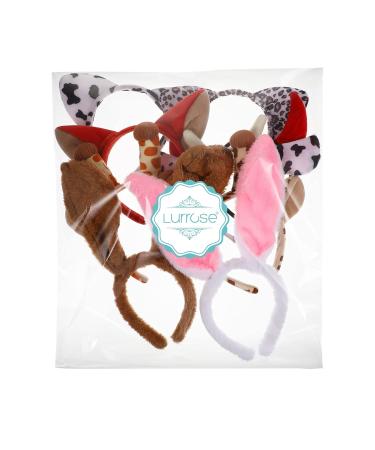 Buy Lurrose 9Pcs Plush Animal Headbands - Jungle Costume Accessories for Kids & Adults | Perfect for Birthdays Halloween & Christmas Parties - Buy Online on GoSupps.com