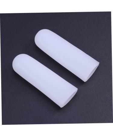 Lurrose 2 PC Silicone Gel Thumb Brace Gloves for Cutting, Finger Guards & Corn Protectors - White, Size 1 - Buy Online on GoSupps.com