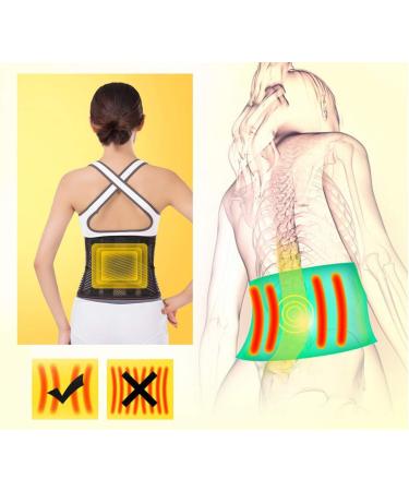 Brrnoo Self-Heating Adjustable Heat Belt for Back & Abdominal Pain Relief | Elastic Waist Trimmer & Kidney Support (L) - International Shipping Available - Buy Online on GoSupps.com