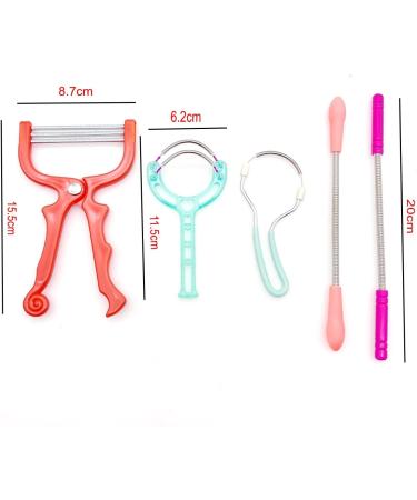 JZK 5X Facial Hair Remover Tool for Women and Men Spring Threading Tool for face Hair/Upper Lip Hair/Eyebrows Spring Facial epilator Manual Ladies Facial Fluff Remover - Buy Online on GoSupps.com