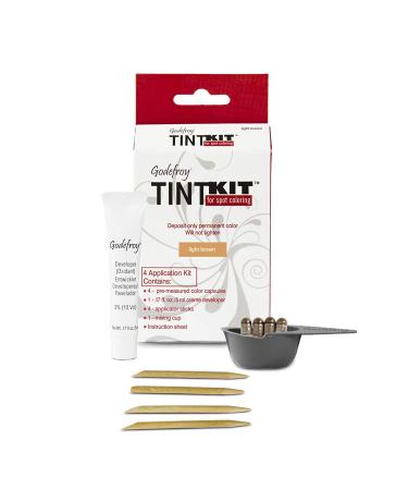 Professional Root Touch Up Hair Coloring Kit Light Brown 4 applications