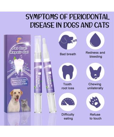 Cvreoz Pet Oral Repair Gel Pet Oral Restoration Whitening Gel Pet Breath Freshener Gel Pet Brush Free Oral Gel for Most Cats and Dogs Targets Tartar Eliminate Bad Breath (2PCS) - Buy Online on GoSupps.com