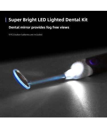 Tooth Stain Remover Tool - LED Oral Care Cleaning Kit for Family & Dentist Hygiene | Portable Dental Scraper & Mouth Mirror Set - Buy Online on GoSupps.com