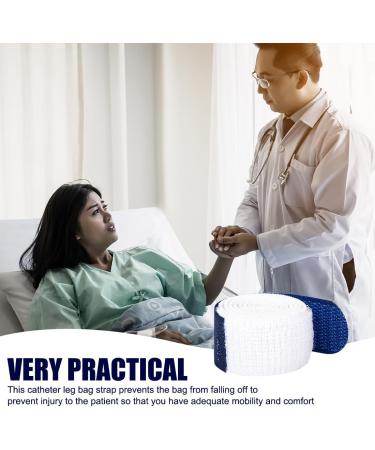 4 Pcs Catheter Leg Bag Straps Urine Drainage Bag Strap Washable and Reusable Leg Urinary Bag Fixation Tapes Anti Slip with Soft Elastic Fabric and Velcro Strap for Incontinence Urine Bag Men Women - Buy Online on GoSupps.com