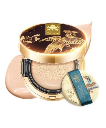 CATKIN X SUMMER PALACE Foundation for Mature Skin Full Coverage Foundation with Lightweight and Breathable Formula Refillable Cushion Foundation 13g*2(C02) 13 g (Pack of 1) C02 Ivory(Light)