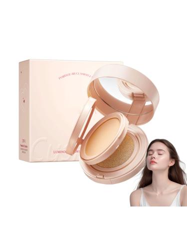 Air Cushion CC Cr me et poudre press e 2 en 1 correcteur BB cr me fond de teint liquide minimise les pores et les lignes fines imperm able et durable pour tous les types de peau naturel Naturel.